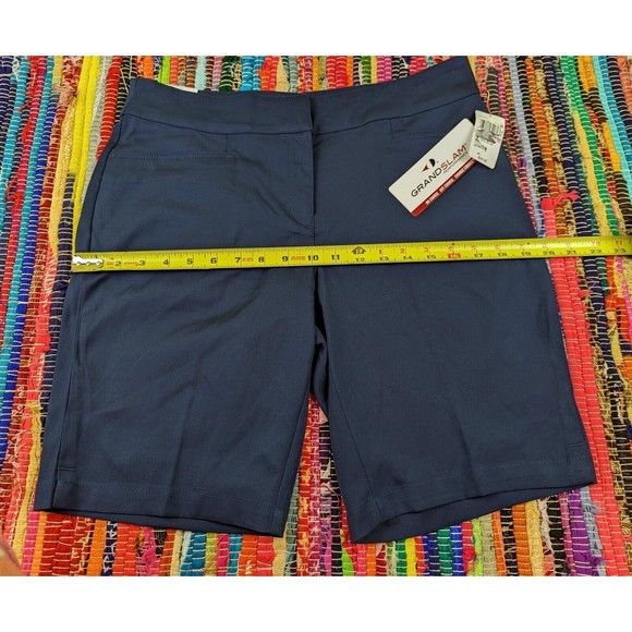 Grand Slam Women 6 Stretch 360 Comfort Waistband Golf Shorts UPF50 Black - Picture 8 of 12